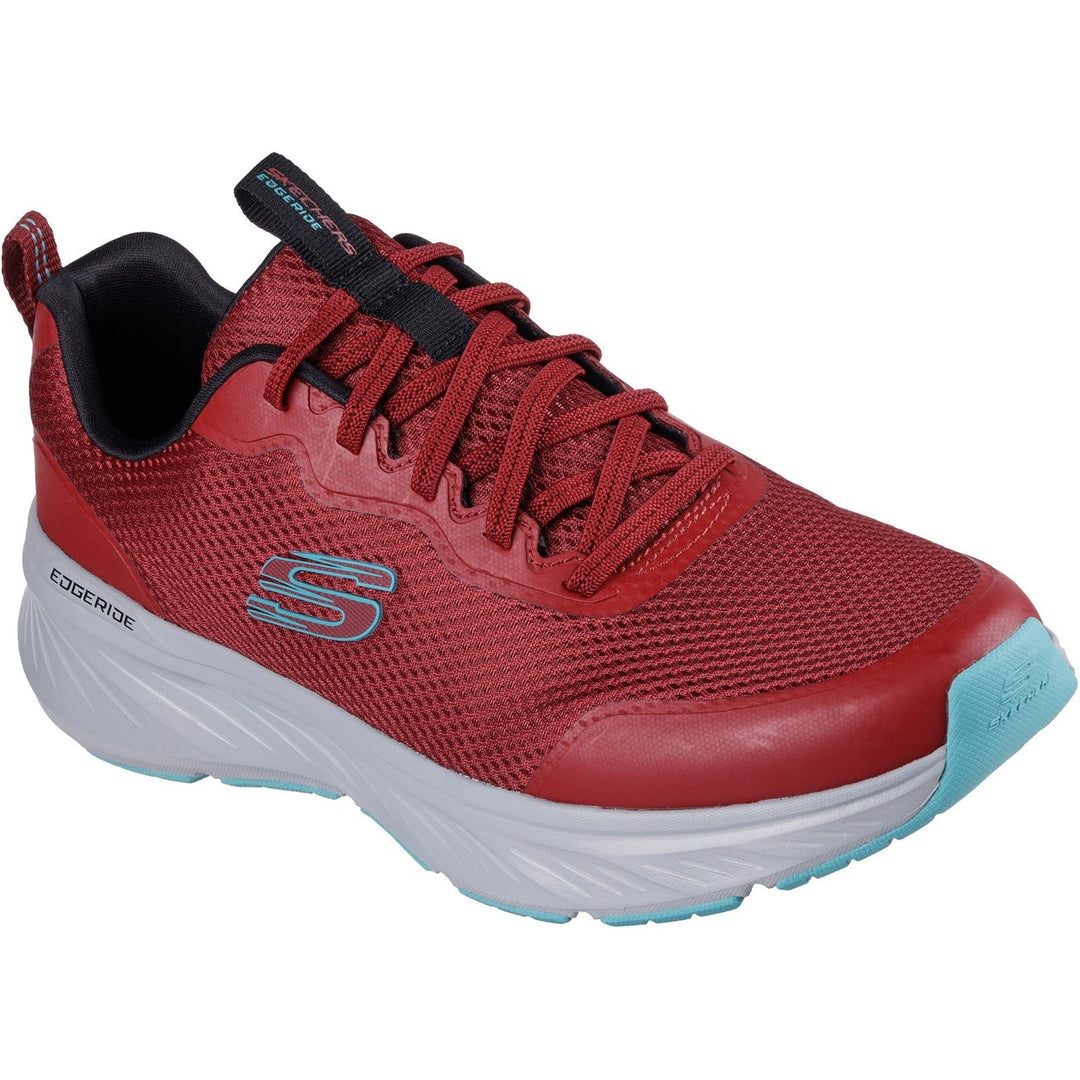 Men's Wide Fit Skechers 232835 Edgeride Trainers in Black - Image 18