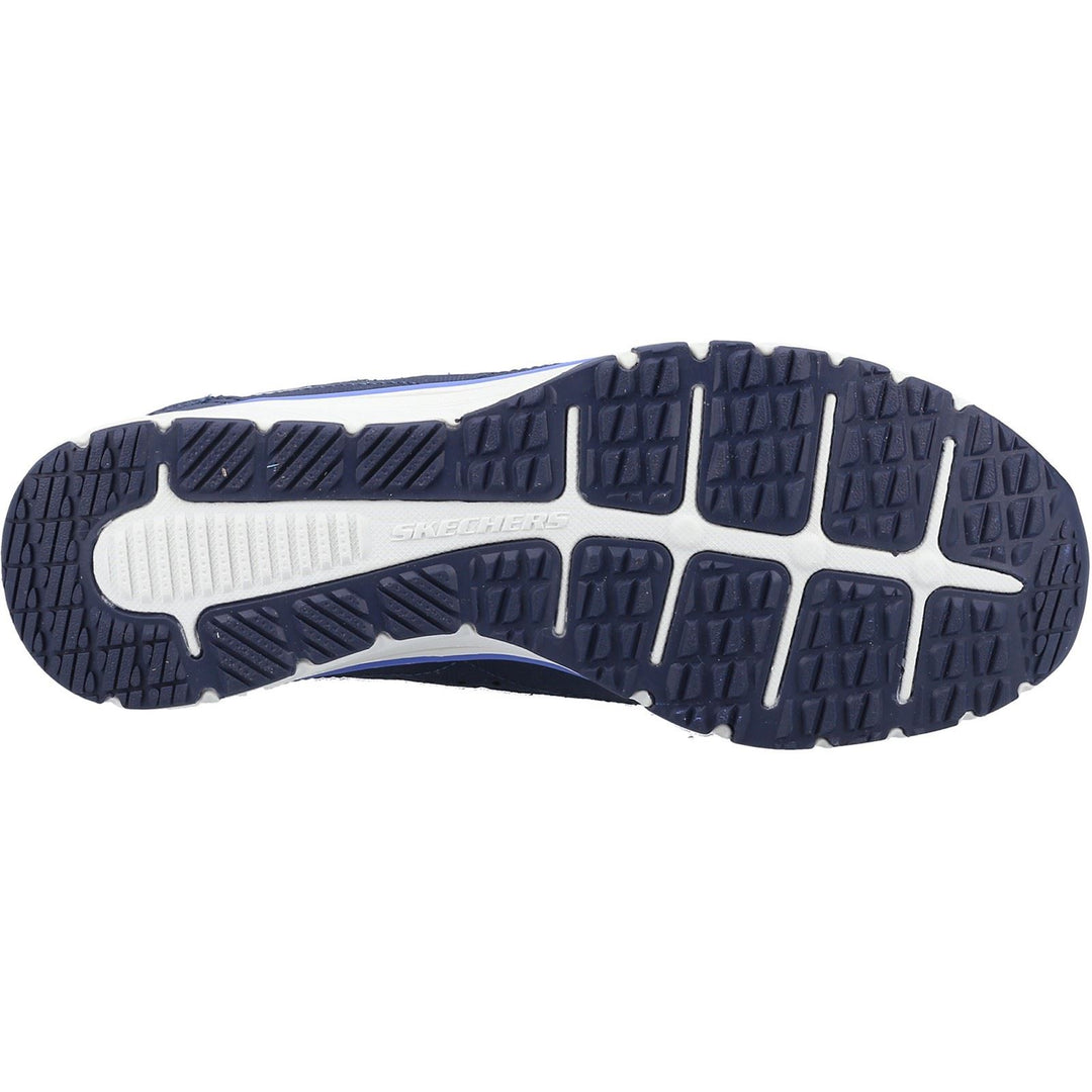 Women's Wide Fit Skechers 104281 Gratis Sport Live Golden Trainers - Navy in Navy - Image 6