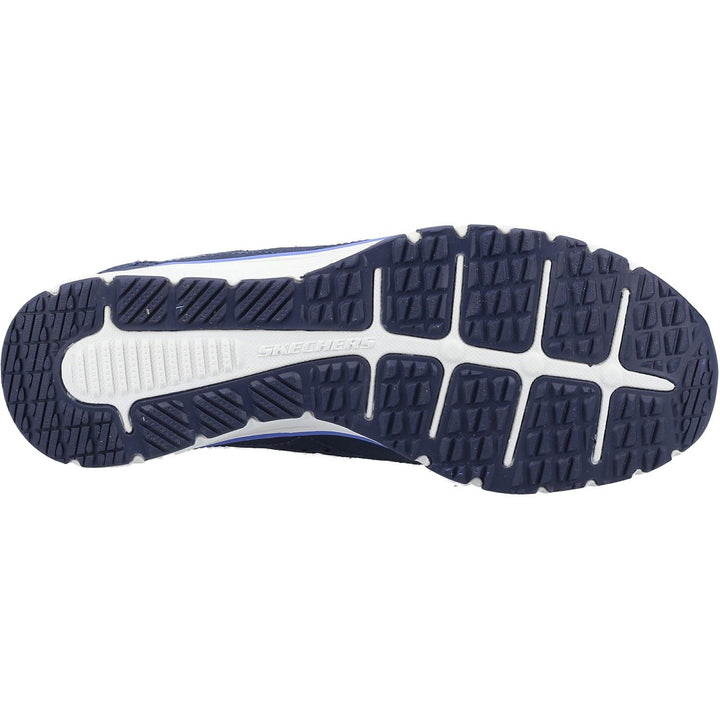 Women's Wide Fit Skechers 104281 Gratis Sport Live Golden Trainers - Navy in Navy - Image 1