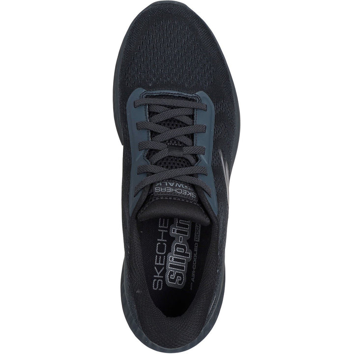 Men's Wide Fit Skechers 216375 Slip-ins Go Walk Now Payton Trainers in Black - Image 1