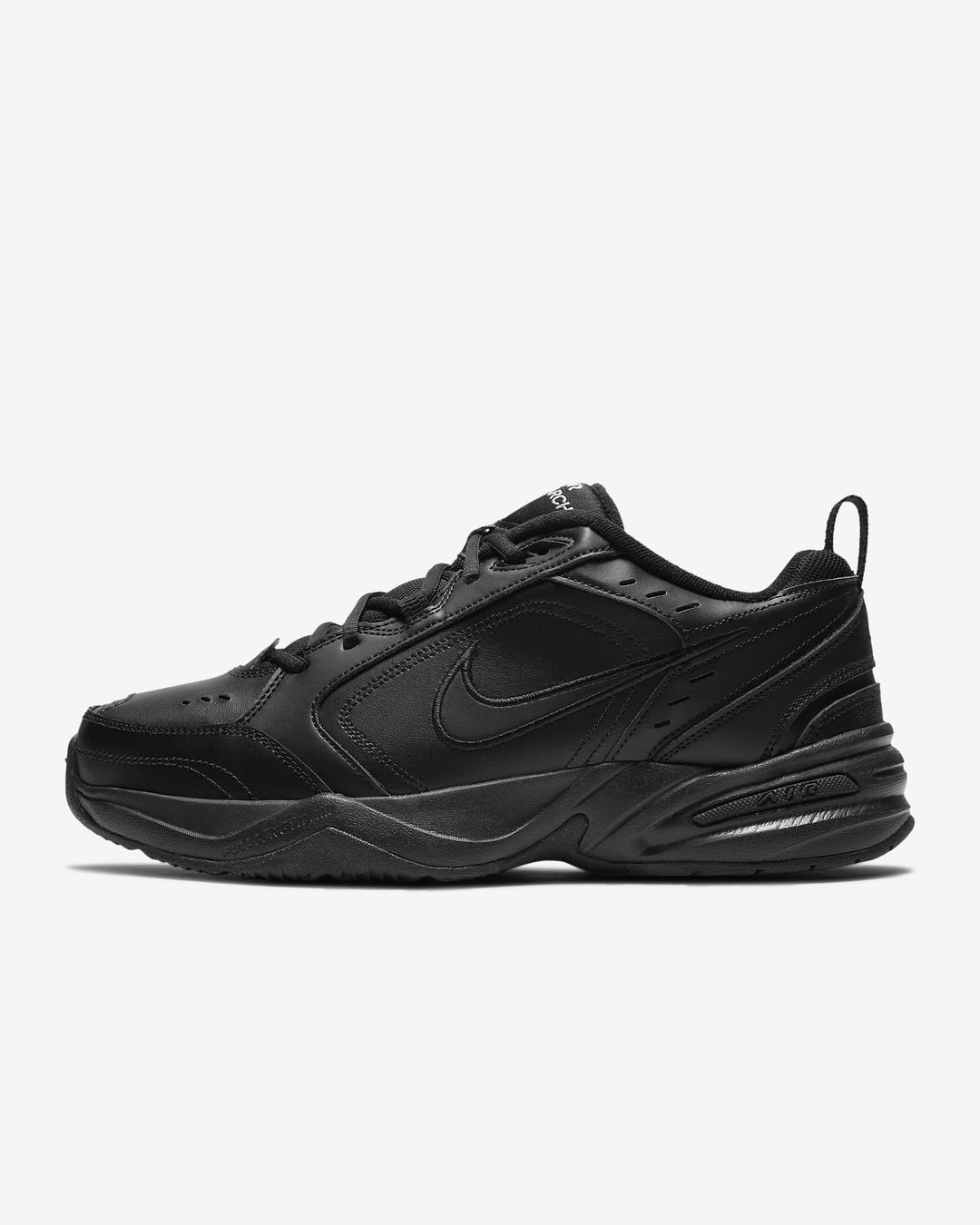 Men's Wide Fit Nike 416355-001 Air Monarch Iv Trainers in Black - Image 3