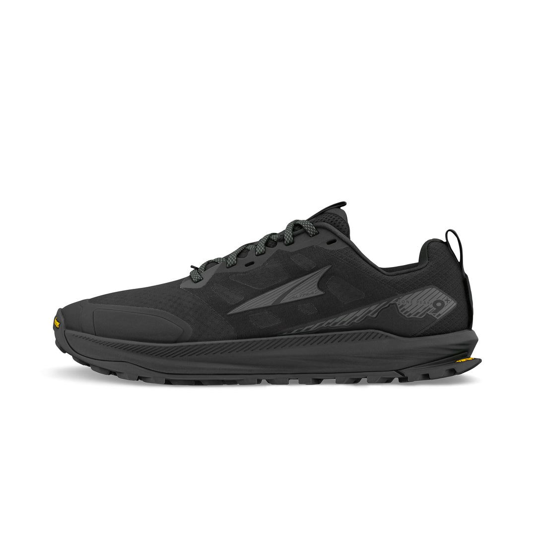 Women's Wide Fit Altra Lone Peak 9 Trail Running Trainers in Black - Image 3