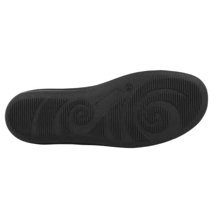 Women's Wide Fit DB Ember Shoes in Black Leather - Image 1