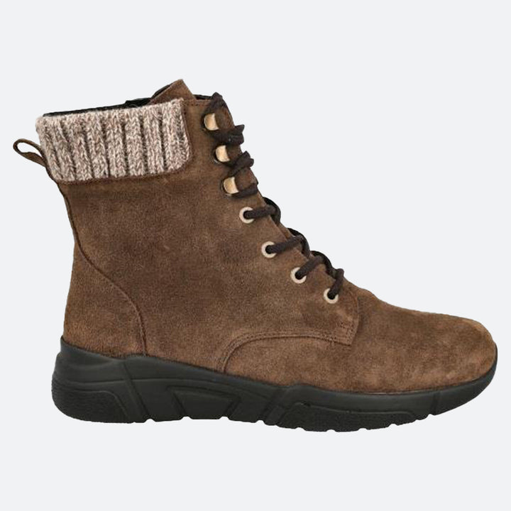 Women's Wide Fit DB Acre Boots in Black Suede - Image 1