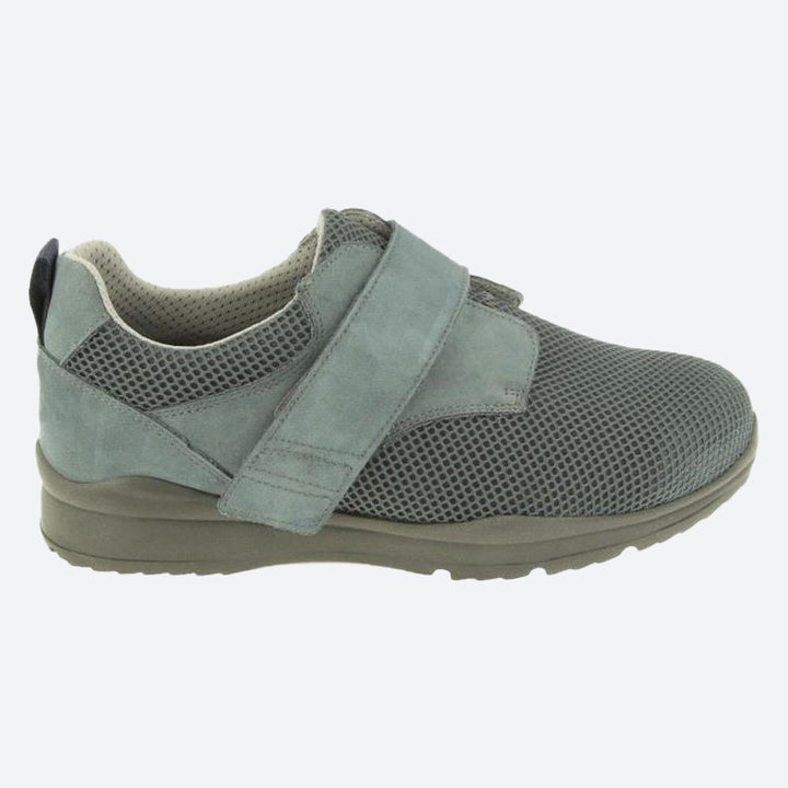 Men's Wide Fit DB Andy Canvas Shoes in Black Mesh Tex / Nubuck - Image 1