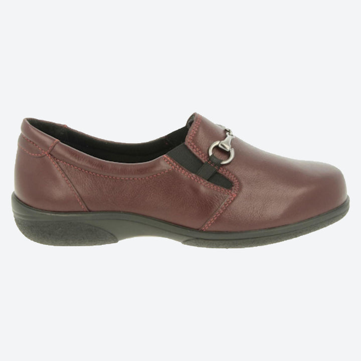 Womens Wide Fit DB Antarctica Shoes in Black Leather - Image 1