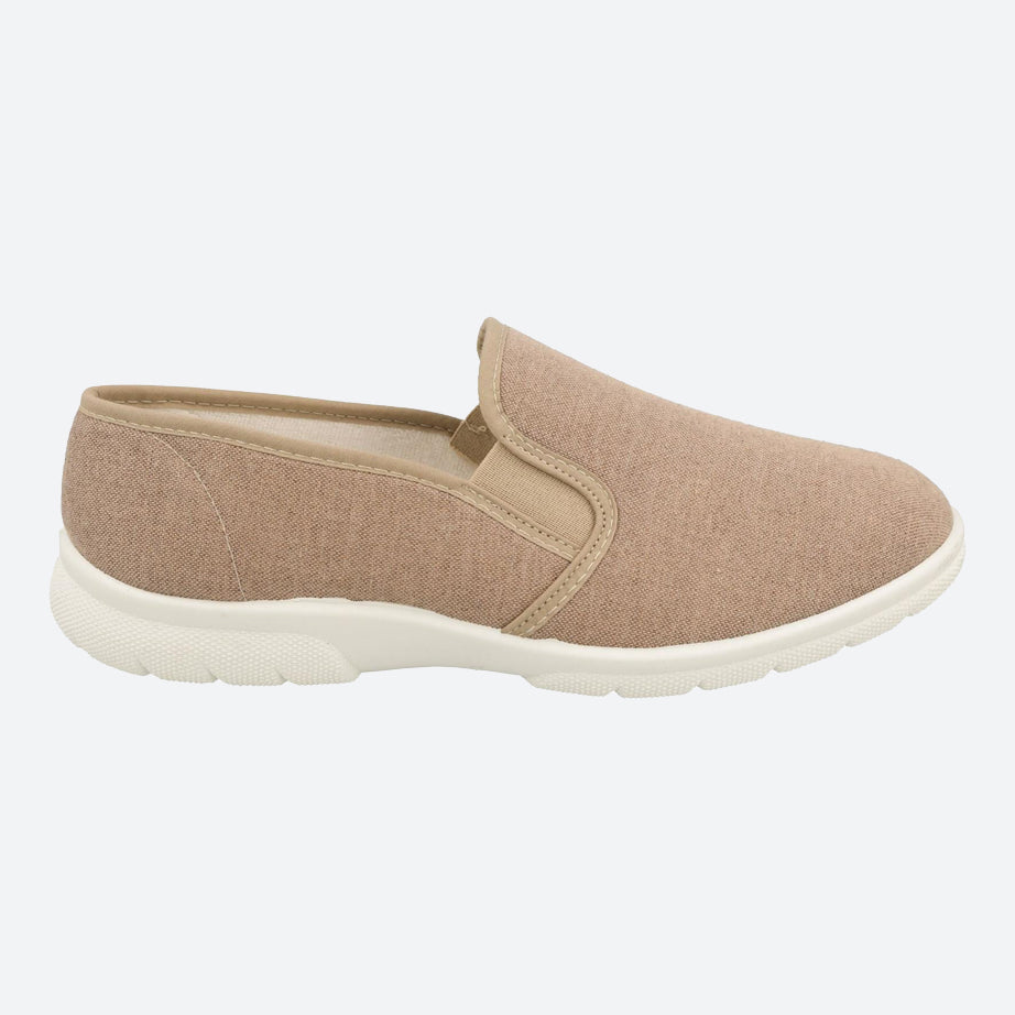 Mens Wide Fit DB Arnold Canvas in Denim Blue - Image 6