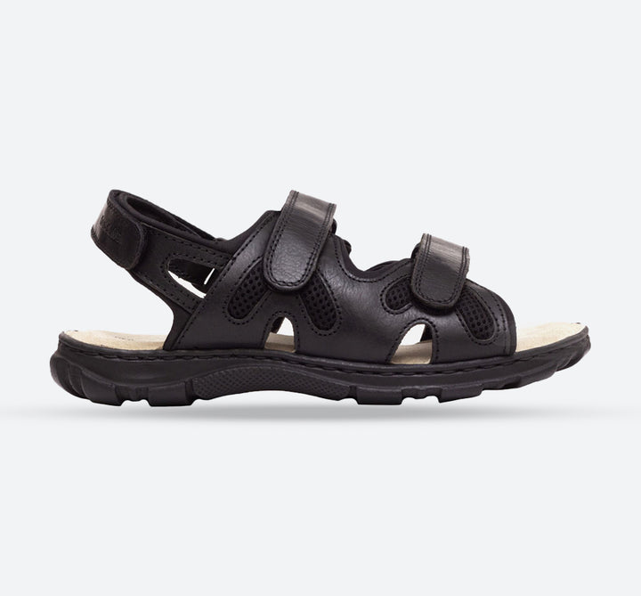 Womens Wide Fit Sandals Ashley Sandals by Tredd Well in Black - Image 1