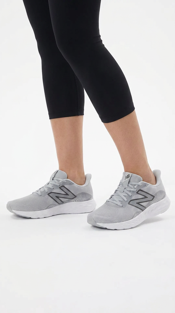 Women's Wide Fit New Balance 411V3 Walking and Running Trainers in Black - Image 1
