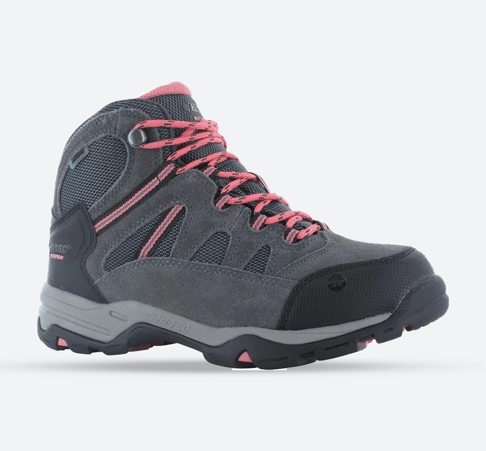 Men's Wide Fit Hi-Tec Bandera II Hiking Boots in Grey - Image 1