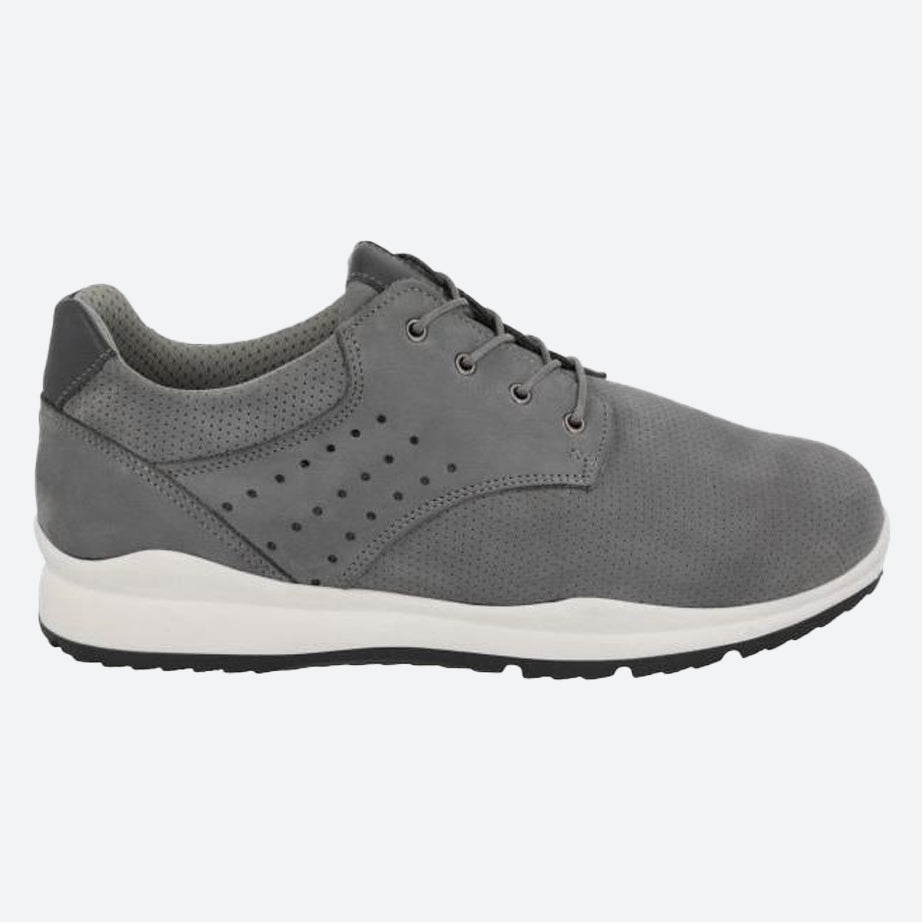 Men's Wide Fit DB Benjamin Shoes in Navy Nubuck - Image 6