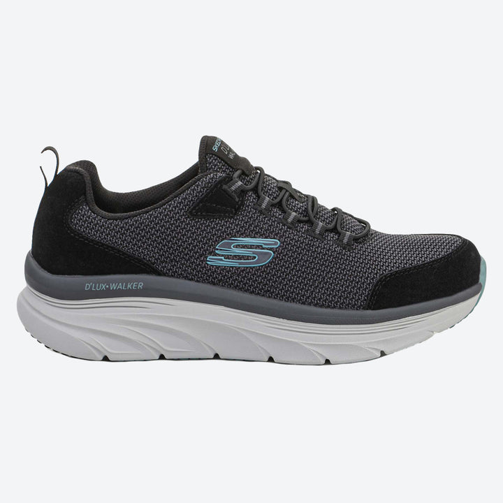 Men's Wide Fit Skechers Bersaga 232263 D'lux Walking Trainers in Olive - Image 1