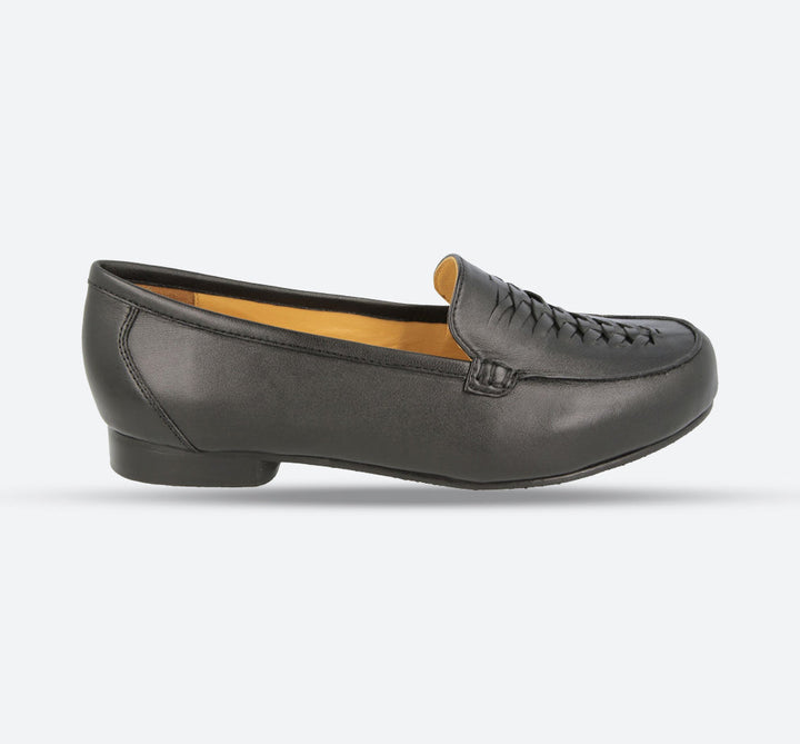Womens Wide Fit DB Bingham Pumps in Black - Image 1