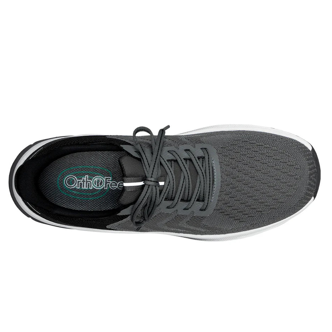 Men's Wide Fit Orthofeet 20017 Tilos Hands-free Trainers in Grey - Image 4