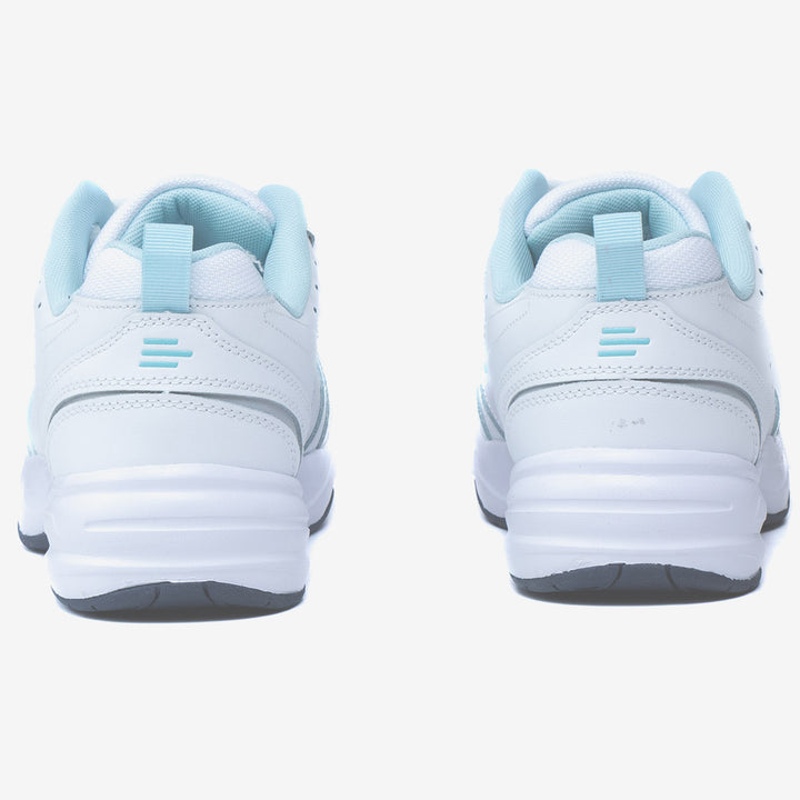 Women's Wide Fit Tredd Well Bluebell Trainers in White/Blue - Image 1