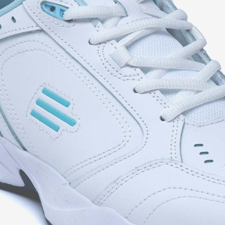 Women's Wide Fit Tredd Well Bluebell Trainers in White/Blue - Image 1