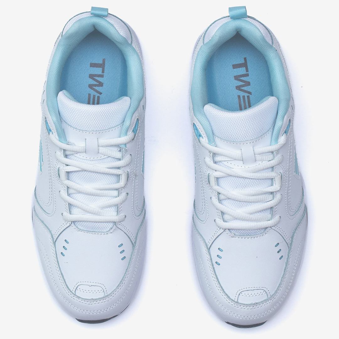 Women's Wide Fit Tredd Well Bluebell Trainers in White/Blue - Image 7