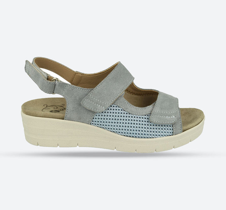 Womens Wide Fit DB Bobbie Sandals in Sky Blue - Image 1