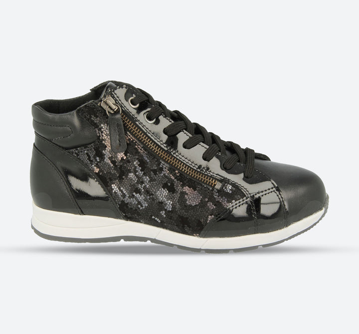 Womens Wide Fit DB Callisto Trainer Boots in Black Multi - Image 1