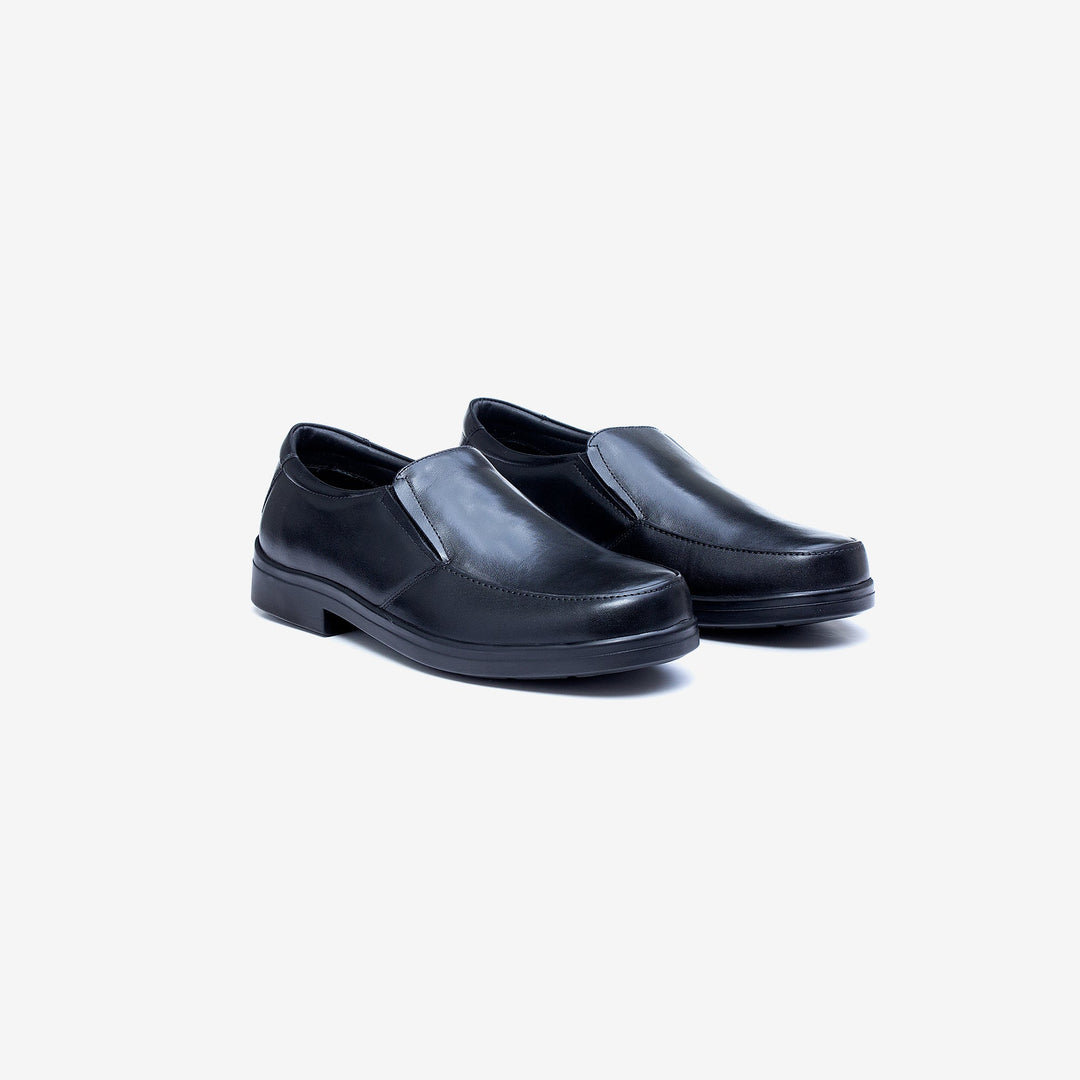 Mens Wide Fit Tredd Well Camelot Slip On Shoes - Black in Black - Image 8