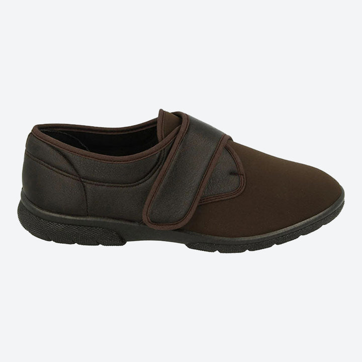 Mens Wide Fit DB Carlton Shoes in Black - Image 1
