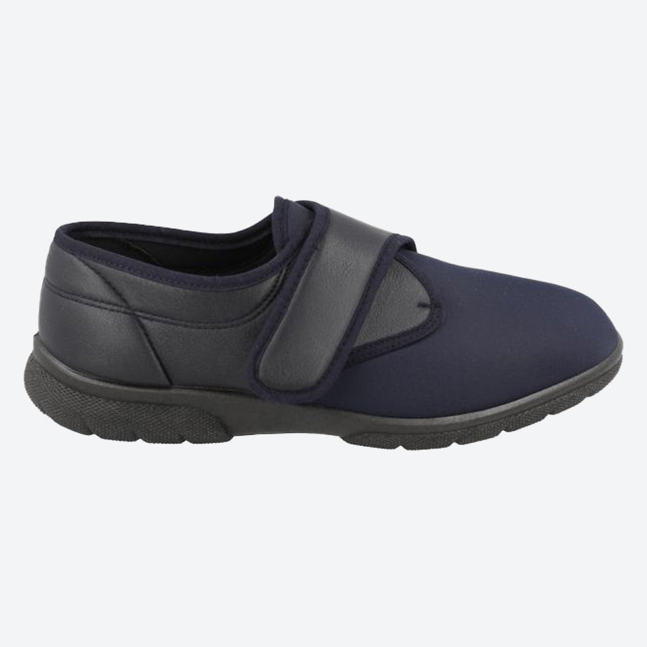 Mens Wide Fit DB Carlton Shoes in Black - Image 5