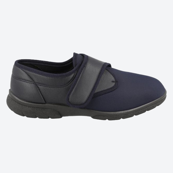 Mens Wide Fit DB Carlton Shoes in Black - Image 1
