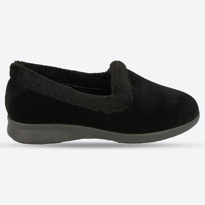 Womens Wide Fit DB Chicago Shoes in Black - Image 1