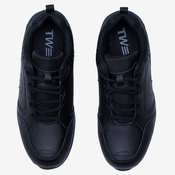 Men's Wide Fit Tredd Well Legend Trainers - Black in Black - Image 1