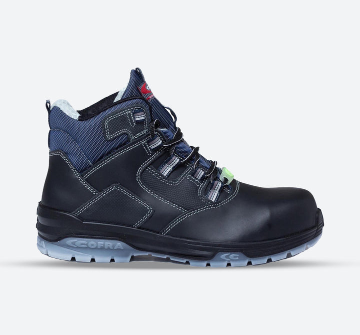 Mens Wide Fit Cofra FUNK Safety Boots in Black - Image 1