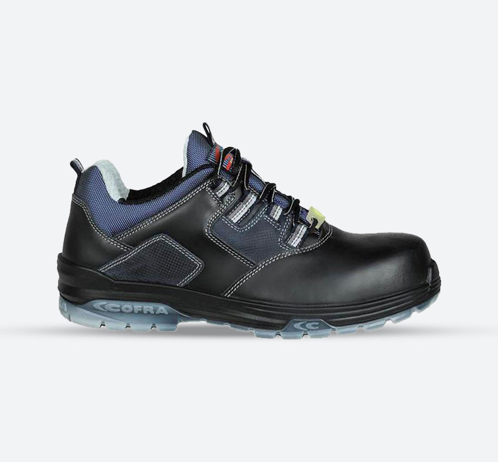 Mens Wide Fit Cofra RAP Safety Shoes in Black - Image 1