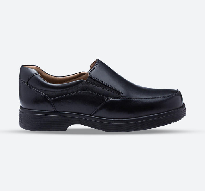 Mens Wide Fit Tredd Well Connor Shoes in Black - Image 1