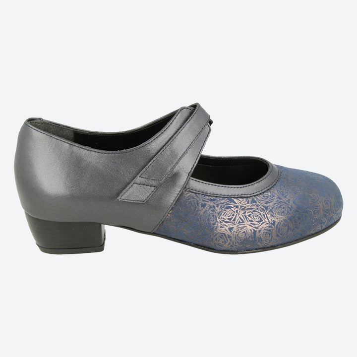 Womens Wide Fit DB Constance Shoes in Black - Image 1