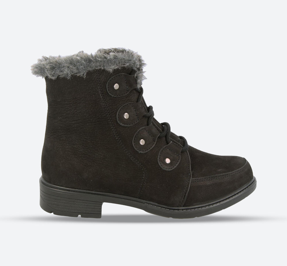 Womens Wide Fit DB Crawley Boots in Red - Image 1