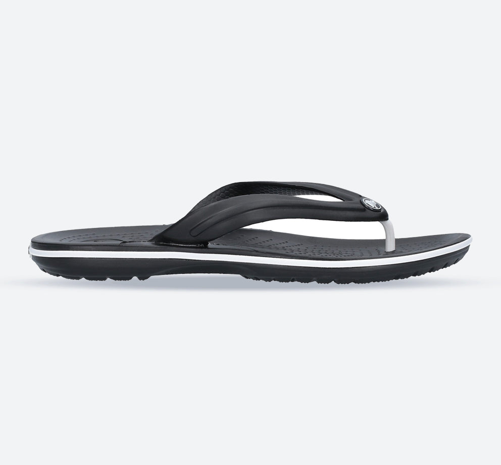 Mens Crocs 11033 Crocband Flip Flops in Black - Image 1