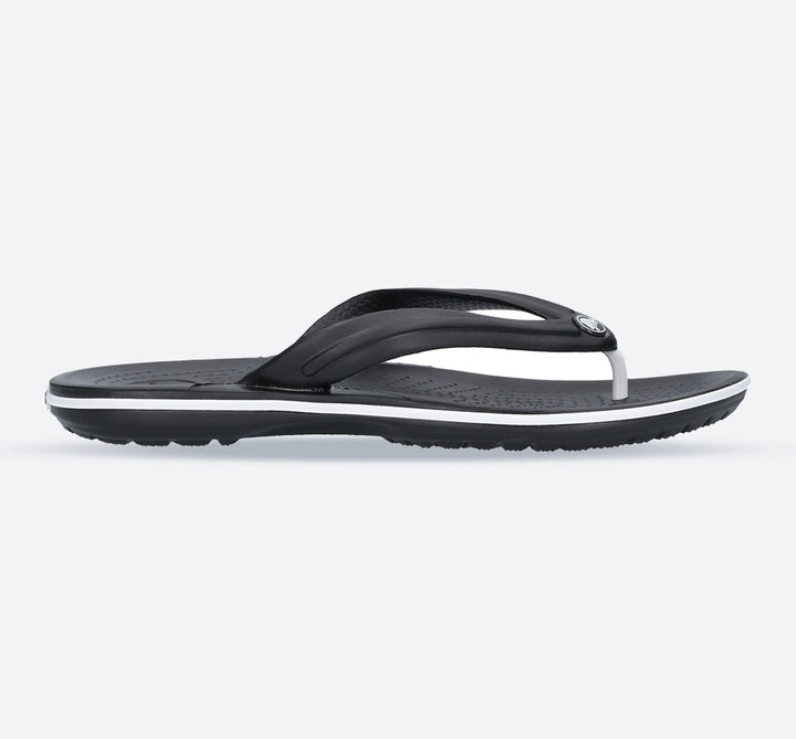 Mens Crocs 11033 Crocband Flip Flops in Black - Image 1