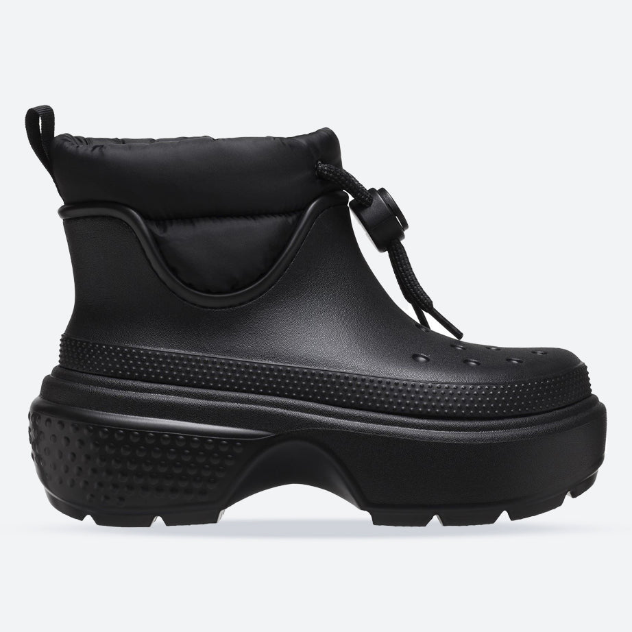 Men's Crocs 209324 Stomp Puff Boots in Black - Image 1
