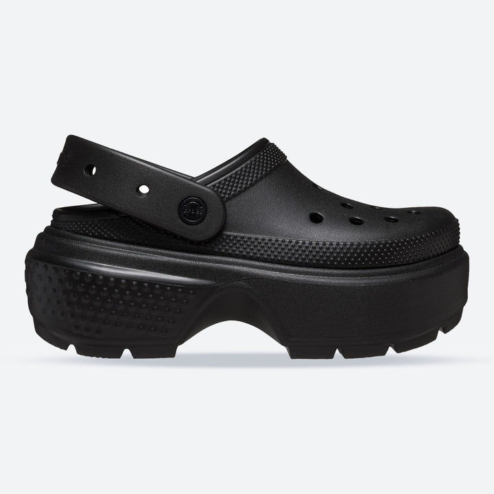 Women's Crocs 209347 Stomp Clog Sandals in Black - Image 1