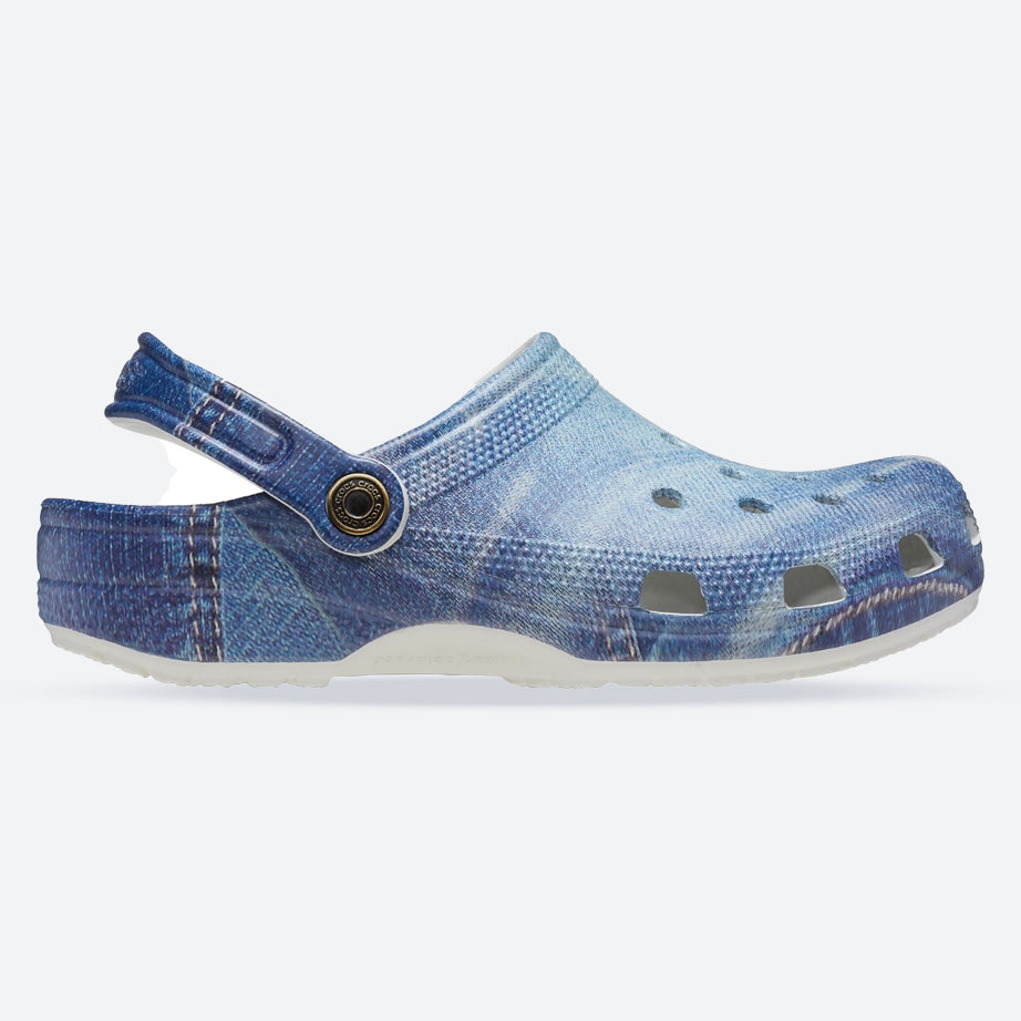 Men's Crocs 210402 Classic Denim Clog Sandals in Moonlight - Image 1