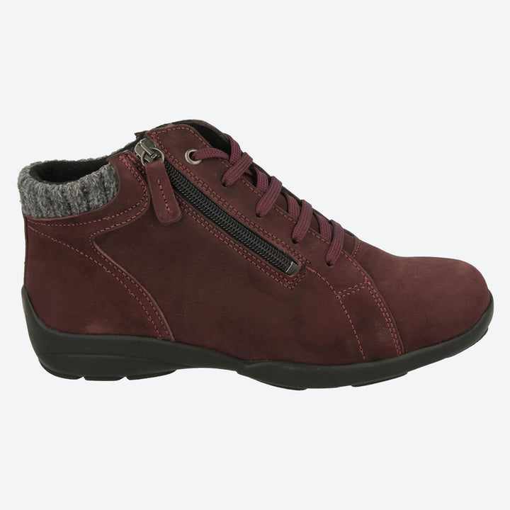 Womens Wide Fit DB Andes Boots in Black - Image 1