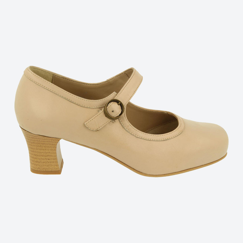 Womens Wide Fit DB Ascot Shoes in Black Leather - Image 3