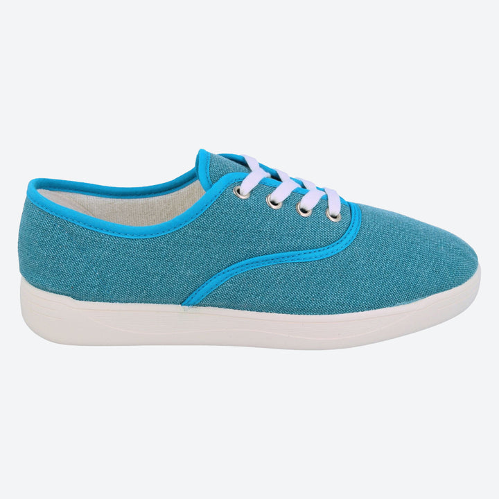 Womens Wide Fit DB Banff Shoes in Navy - Image 1