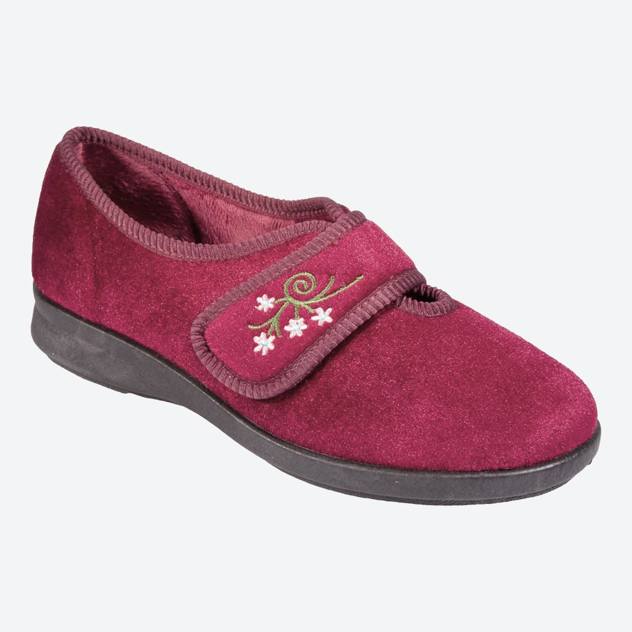 Womens Wide Fit DB Caroline 2 Slippers in Black - Image 10