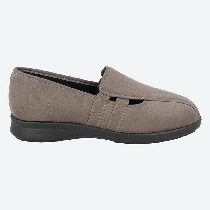 Women's Wide Fit DB Cat Shoes in Black Stretch Suedette - Image 1