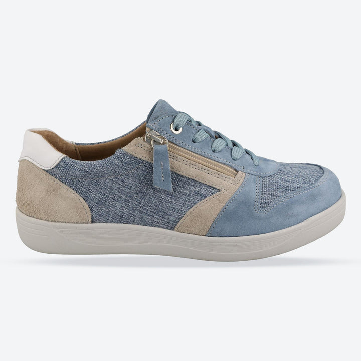 Women's Wide Fit DB Cedar Shoes in Beige - Image 1