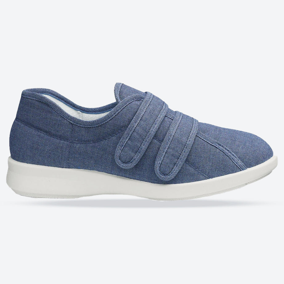 Womens Wide Fit DB Celene Canvas Shoes in Beige Canvas - Image 4