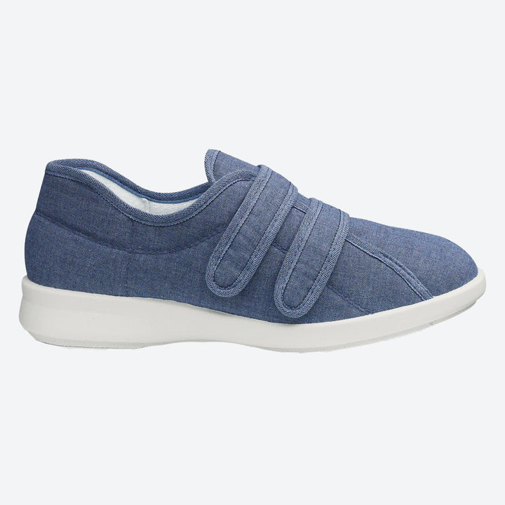 Womens Wide Fit DB Celene Canvas Shoes in Beige Canvas - Image 1