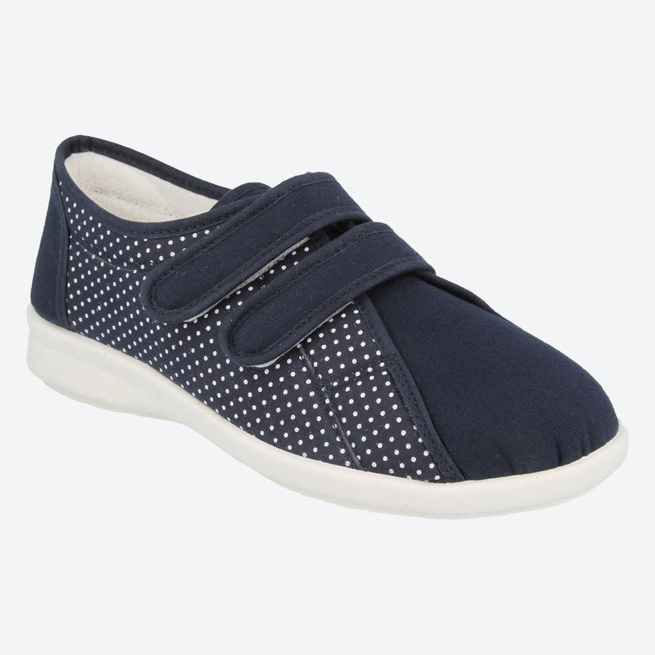 Womens Wide Fit DB Celene Canvas Shoes in Beige Canvas - Image 10