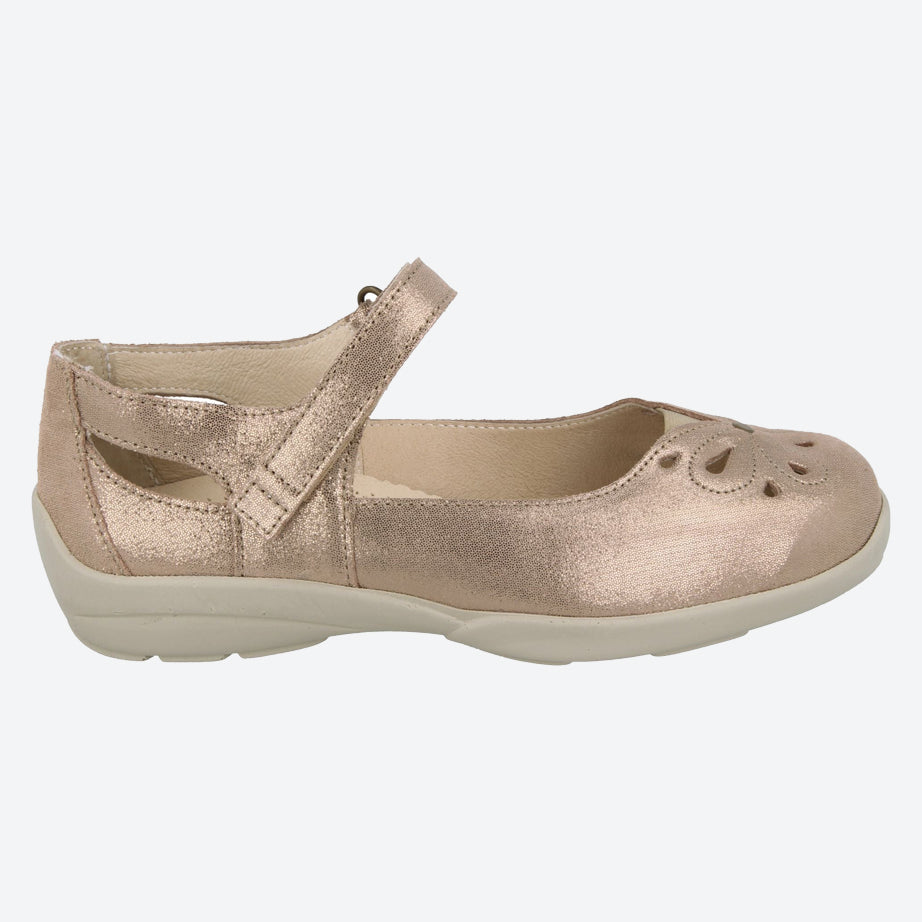 Womens Wide Fit DB Colby Sandals in Navy Suede - Image 9