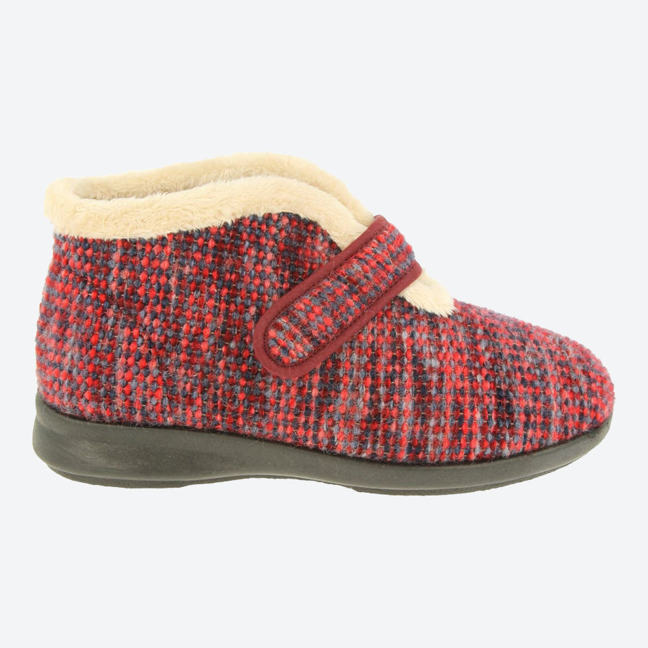 Womens Wide Fit DB Duck Boots in Navy / Purple - Image 6
